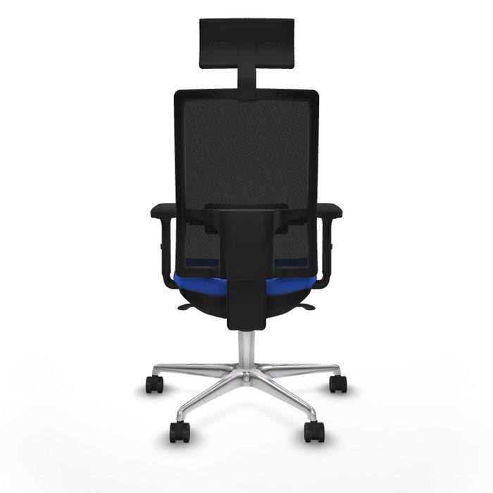 PIQUERAS Y CRESPO Silla de oficina Horna con mecanismo Sincro, Azul y Negro
