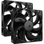 Corsair RS140 PWM Ventilador PC 140mm Paquete 2 Unidades Negro CO-9050191-WW