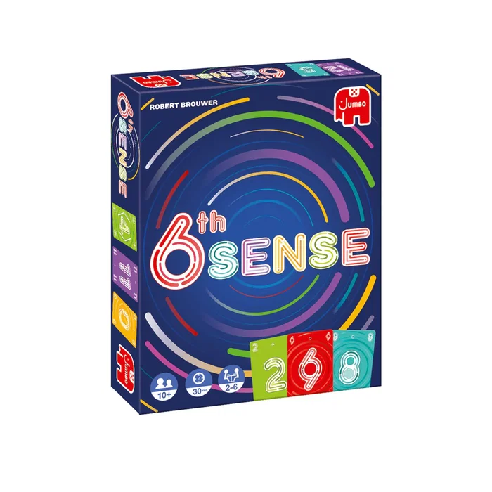 Jumbo 19821 Juego de Mesa 6th Sense - Juego de Cartas Coleccionable, 70 Naipes, para 2-6 Jugadores, a Partir de 10 Años (PEGI 10), Duración 30 Minutos, Multicolor