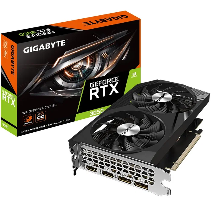 Gigabyte GeForce RTX 3050 WINDFORCE OC V2 8GB GDDR6 Gigabyte GeForce RTX 3050 WINDFORCE OC V2 8GB GDDR6