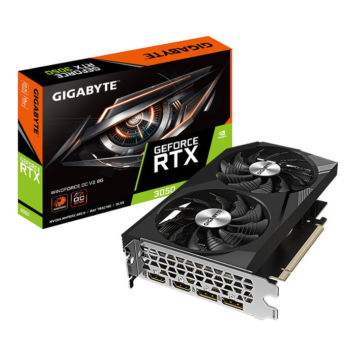 Gigabyte GeForce RTX 3050 WINDFORCE OC V2 8GB GDDR6 Gigabyte GeForce RTX 3050 WINDFORCE OC V2 8GB GDDR6