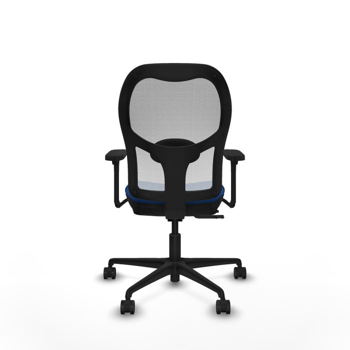 PIQUERAS Y CRESPO Silla de oficina Jorquera con mecanismo Sincro/Traslack, Azul y Blanco PIQUERAS Y CRESPO Silla de oficina Jorquera con mecanismo Sincro/Traslack, Azul y Blanco