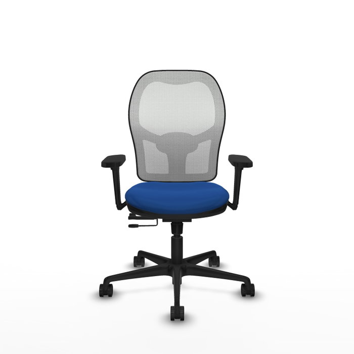 PIQUERAS Y CRESPO Silla de oficina Jorquera con mecanismo Sincro/Traslack, Azul y Blanco PIQUERAS Y CRESPO Silla de oficina Jorquera con mecanismo Sincro/Traslack, Azul y Blanco