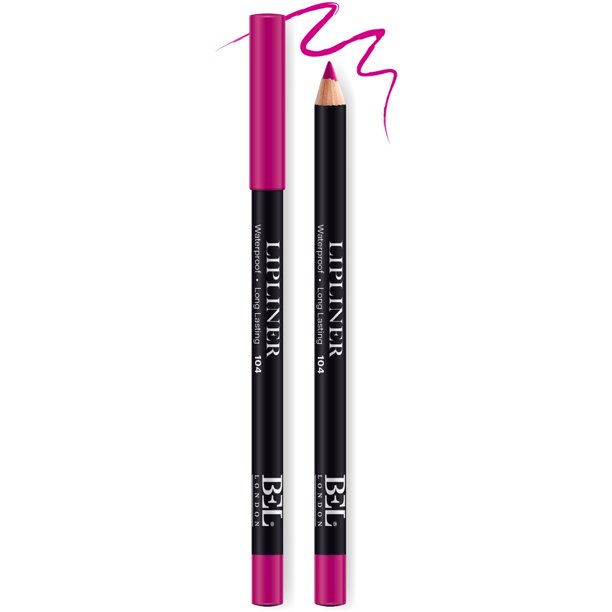 BEL London, Aceite vegetal hidrogenado, Impermeable, Contorno, Delineador de labios, 104, Rosa, 0.78 g BEL London, Aceite vegetal hidrogenado, Impermeable, Contorno, Delineador de labios, 104, Rosa, 0.78 g