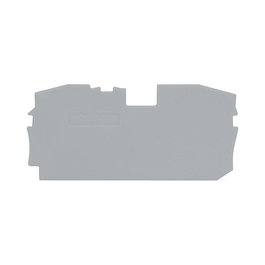 WAGO 2016-1291 Tapa de terminación y placa intermedia Gris