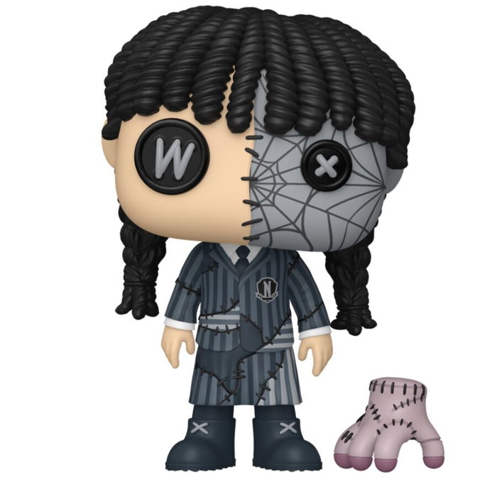 Funko Figura POP! Wednesday Addams con Thing Patchwork