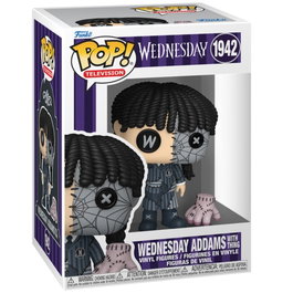 Funko Figura POP! Wednesday Addams con Thing Patchwork