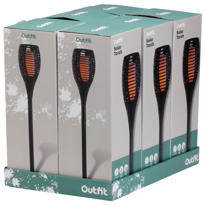 Outfit Antorcha Solar Jardín Efecto Fuego 36 LED Luz Solar 1x1,2V 600mAh AA Recargable ø12x78 cm Outfit Antorcha Solar Jardín Efecto Fuego 36 LED Luz Solar 1x1,2V 600mAh AA Recargable ø12x78 cm