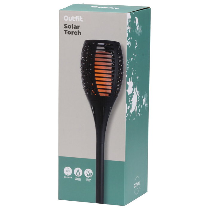 Outfit Antorcha Solar Jardín Efecto Fuego 36 LED Luz Solar 1x1,2V 600mAh AA Recargable ø12x78 cm Outfit Antorcha Solar Jardín Efecto Fuego 36 LED Luz Solar 1x1,2V 600mAh AA Recargable ø12x78 cm