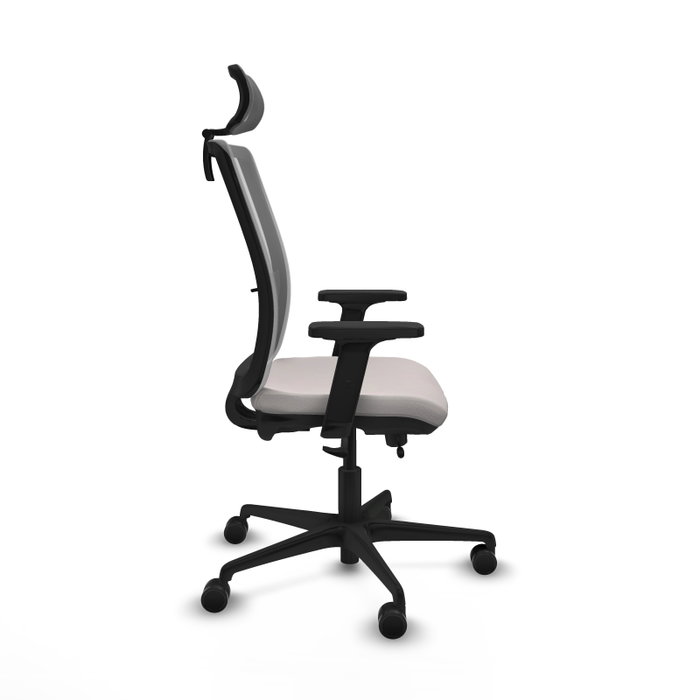 PIQUERAS Y CRESPO Silla de oficina Haches con mecanismo Sincro/Traslack, Blanco y Gris PIQUERAS Y CRESPO Silla de oficina Haches con mecanismo Sincro/Traslack, Blanco y Gris