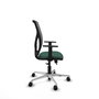 PIQUERAS Y CRESPO Silla de oficina Motilla con mecanismo Sincro/Traslack Verde botella y Gris