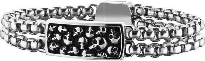 Police Joyería PJ25698BSS.01-L Pulsera de Acero Inoxidable Gris Police Joyería PJ25698BSS.01-L Pulsera de Acero Inoxidable Gris
