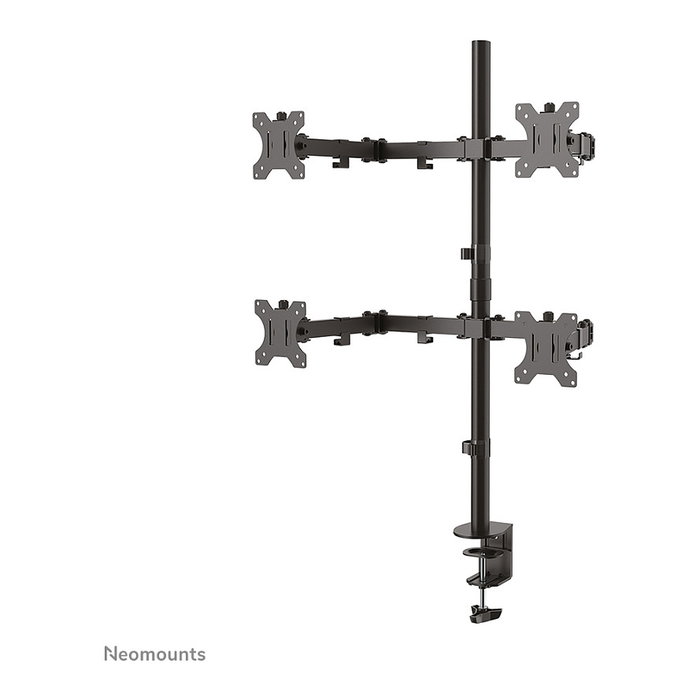 Neomounts FPMA-D550D4BLACK Soporte de Monitor Móvil para 4 Pantallas de 13" a 32" con Pinza o Atornillado, Negro Neomounts FPMA-D550D4BLACK Soporte de Monitor Móvil para 4 Pantallas de 13" a 32" con Pinza o Atornillado, Negro