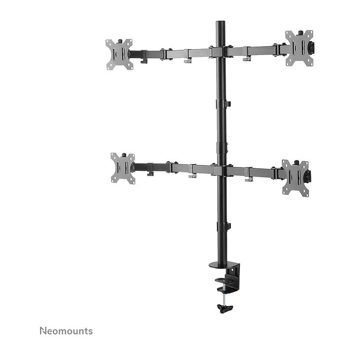 Neomounts FPMA-D550D4BLACK Soporte de Monitor Móvil para 4 Pantallas de 13" a 32" con Pinza o Atornillado, Negro Neomounts FPMA-D550D4BLACK Soporte de Monitor Móvil para 4 Pantallas de 13" a 32" con Pinza o Atornillado, Negro
