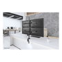 Neomounts FPMA-D550D4BLACK Soporte de Monitor Móvil para 4 Pantallas de 13" a 32" con Pinza o Atornillado, Negro
