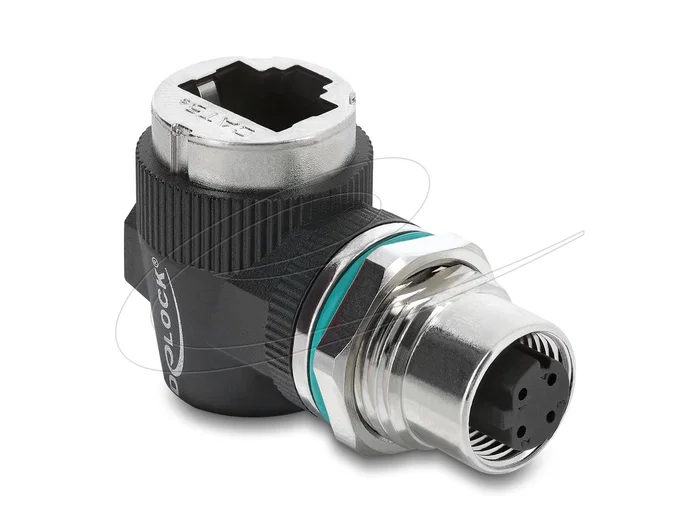 DeLOCK 90665 Adaptador D-coded 4 pin a RJ45 Angular DeLOCK 90665 Adaptador D-coded 4 pin a RJ45 Angular