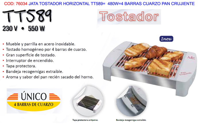 JATA FINSTOCK TT589 Tostador Horizontal JATA FINSTOCK TT589 Tostador Horizontal