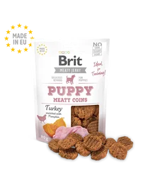 Brit Jerky Snack Puppy Meaty Coins Pavo 80 gr