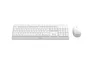Philips 3000 Series SPT6307WL/16 Teclado y Ratón Inalámbrico RF 2.4 GHz Pack Universal, Diseño Completo QWERTY Inglés, Blanco, 1600 DPI, Teclas Multimedia