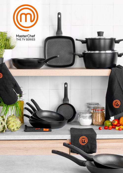 Masterchef Sartén 26 cm Aluminio Forjado 2.8 mm Antiadherente 3C (6 Unidades)