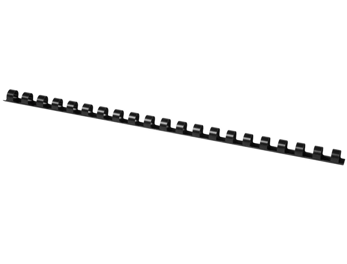 Q-connect Canutillo Redondo 10 mm Plástico Negro Capacidad 95 Hojas Caja 100 Unidades