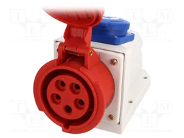 PAWBOL Conector de alimentación AC trifásico hembra 16A 400V 5 pines