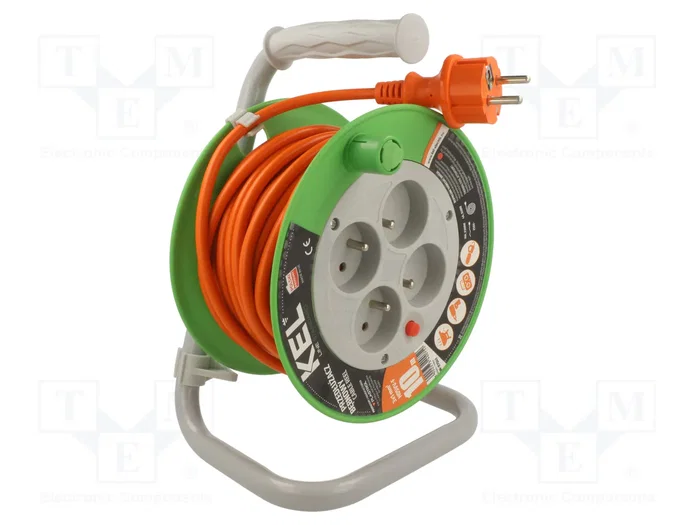 KEL Prolongador de alimentación H05VV-F 3G1mm2 10m naranja KEL Prolongador de alimentación H05VV-F 3G1mm2 10m naranja
