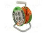 KEL Prolongador de alimentación H05VV-F 3G1mm2 10m naranja