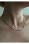 Heliophilia Silver Collar de Acero STEEL-N08 Plateado Duradero Elegante para Mujer 45 cm