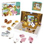Diset Juego Granja Magnética Educativo para Niños +3 Años con 12 Animales de Madera y Láminas Magnéticas - 30x22x5 cm