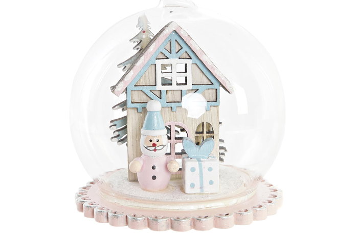 DKD Home Decor Decoracion Colgante Navidad Fantasia Rojo Rosa Dorado 8 x 9 x 8 cm Casa Santa Muñeco Nieve (12 Unidades) DKD Home Decor Decoracion Colgante Navidad Fantasia Rojo Rosa Dorado 8 x 9 x 8 cm Casa Santa Muñeco Nieve (12 Unidades)