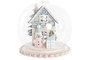 DKD Home Decor Decoracion Colgante Navidad Fantasia Rojo Rosa Dorado 8 x 9 x 8 cm Casa Santa Muñeco Nieve (12 Unidades)