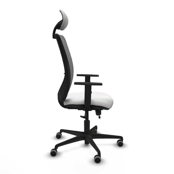 PIQUERAS Y CRESPO Silla de oficina Zulema con mecanismo Sincro/Traslack, Blanco y Gris PIQUERAS Y CRESPO Silla de oficina Zulema con mecanismo Sincro/Traslack, Blanco y Gris