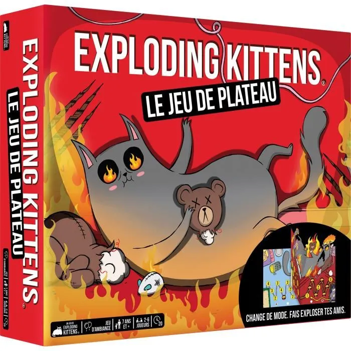 Asmodee Exploding Kittens: El juego de mesa - Idioma francés ASM0810171410559 Asmodee Exploding Kittens: El juego de mesa - Idioma francés ASM0810171410559