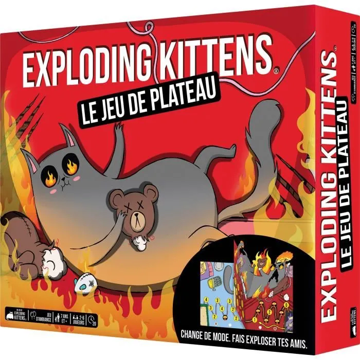 Asmodee Exploding Kittens: El juego de mesa - Idioma francés ASM0810171410559 Asmodee Exploding Kittens: El juego de mesa - Idioma francés ASM0810171410559