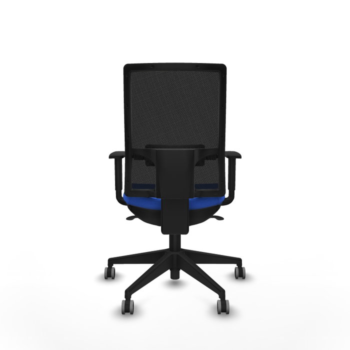 PIQUERAS Y CRESPO Silla de oficina Horna con mecanismo Sincro, Tela Azul y Malla Negro PIQUERAS Y CRESPO Silla de oficina Horna con mecanismo Sincro, Tela Azul y Malla Negro