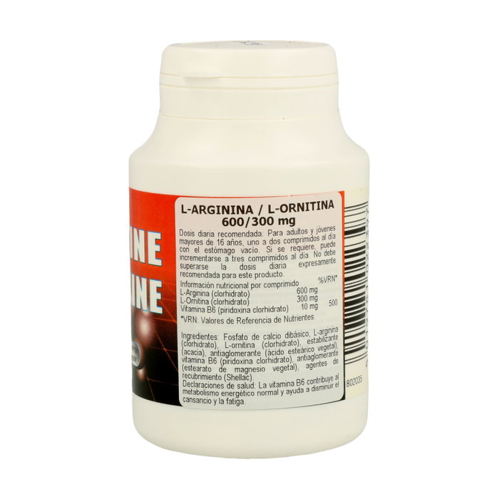 Health Aid L-Arginina y L-Ornitina con Vitamina B6 60 comprimidos