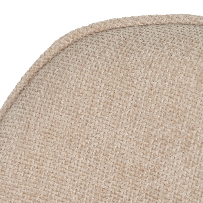 Silla Beige Tejido-Metal Contract 61 X 59,50 X 83 cm (Set de 2)