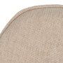 Silla Beige Tejido-Metal Contract 61 X 59,50 X 83 cm (Set de 2)