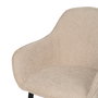 Silla Beige Tejido-Metal Contract 61 X 59,50 X 83 cm (Set de 2)