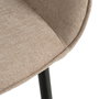 Silla Beige Tejido-Metal Contract 61 X 59,50 X 83 cm (Set de 2)