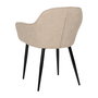 Silla Beige Tejido-Metal Contract 61 X 59,50 X 83 cm (Set de 2)