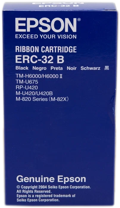Epson Cinta de Nylon Negra C43S015371 para TM-H 6000 y ERC32B