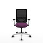 PIQUERAS Y CRESPO Silla de oficina Zulema con mecanismo Sincro, Morado y Negro