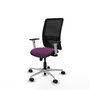 PIQUERAS Y CRESPO Silla de oficina Zulema con mecanismo Sincro, Morado y Negro