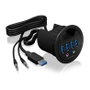 ICY BOX IB-HUB1403A Hub de escritorio 4x USB 3.0 Tipo-A con entrada/salida de audio