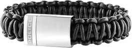 Police Pulsera PJ25687BLB.01-S de Cuero Negro
