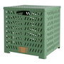 Dill Caja Plegable Tapa Asas Almacenamiento Verde 30x28x30 cm