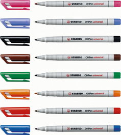 Stabilo OHPen Universal Marcador Permanente Punta Fina 0,7mm Azul (Pack de 10)