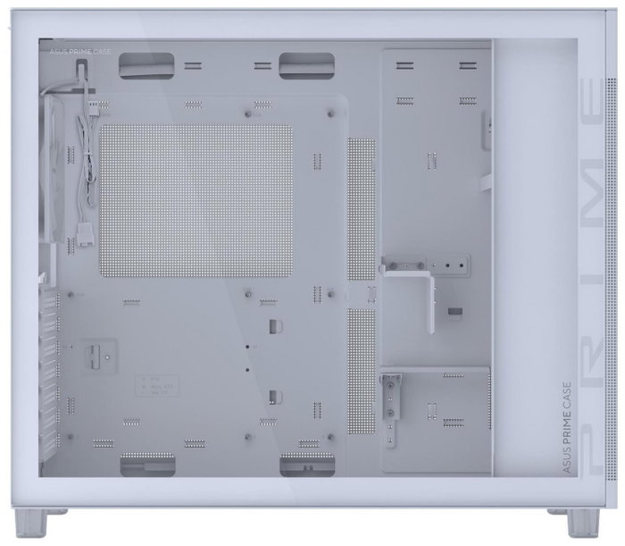 Asus PRIME AP303 TG White Caja PC Torre ATX, USB-C, Cristal Templado, Blanca